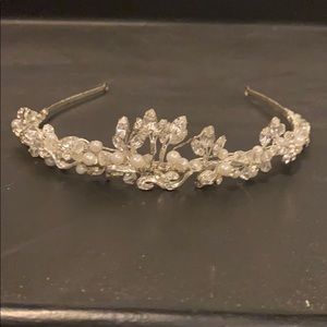 David’s Bridal Rhinestone & Pearl Tiara